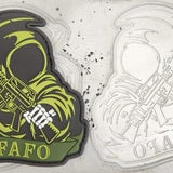FAFO Reaper Fuck around and Find out - PVC PATCH, alternate view 5