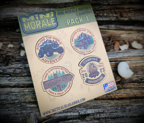 Mini Morale - Explore the World Adventure - Camping Patch Pack 1, alternate view 2