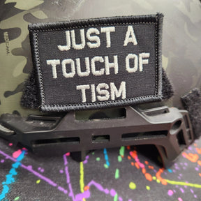 As Seen on Socials - Just A Touch of Tism - 2x3 Patch - Multiple Variants in Black