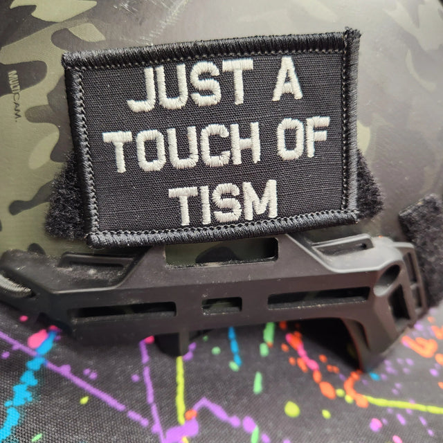 As Seen on Socials - Just A Touch of Tism - 2x3 Patch - Multiple Variants in Black
