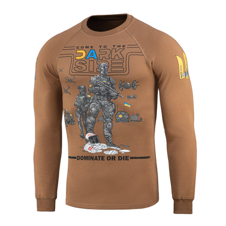 M-Tac Raglan Sleeve T-Shirt UA Side in Coyote Brown, alternate view 2
