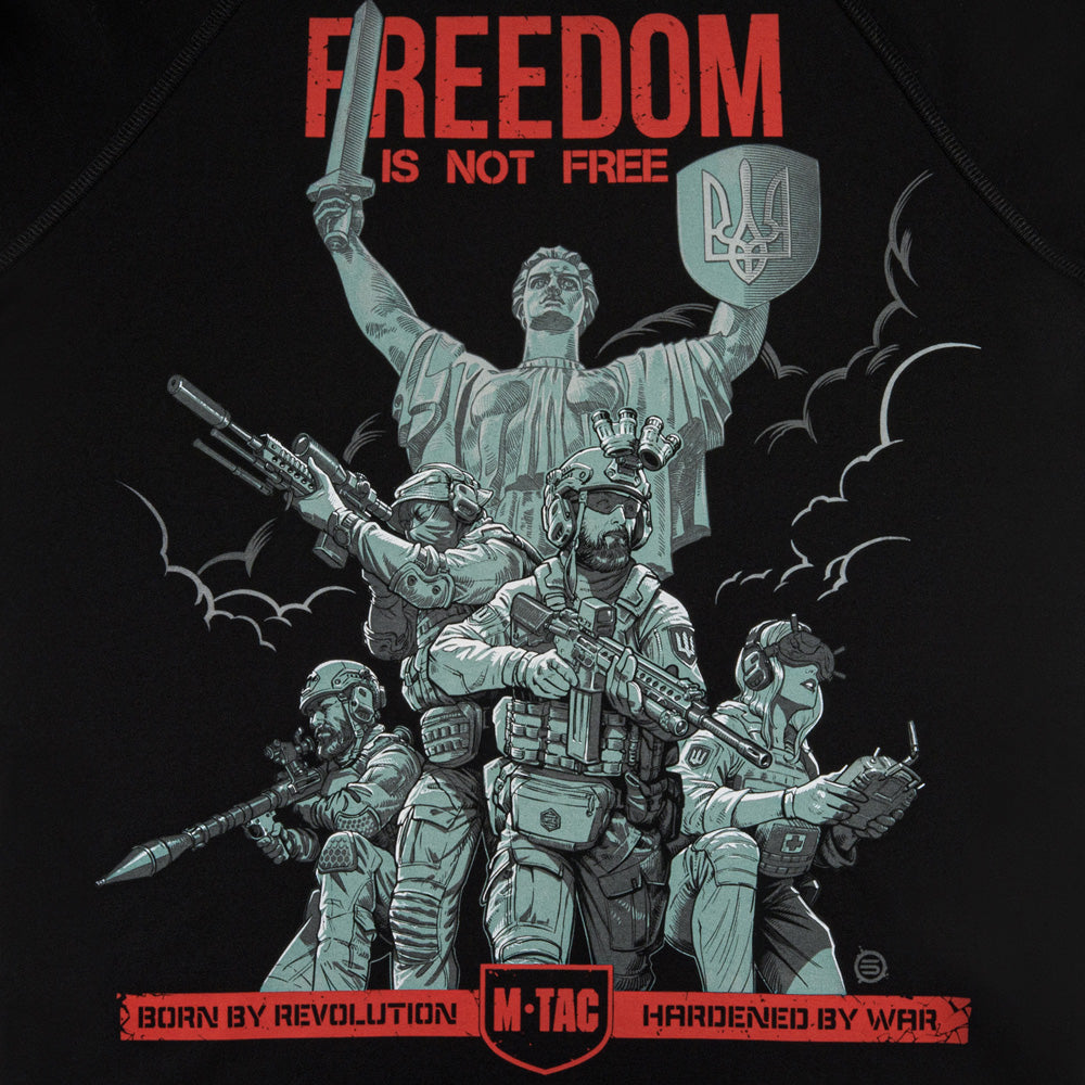 M-Tac Raglan Freedom in Black, alternate view 5