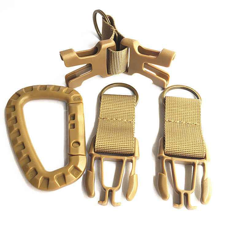 Raven Supply Backpack Keychain with Belt Clip in Khaki, alternate view 3
