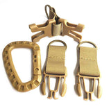 Raven Supply Backpack Keychain with Belt Clip in Khaki, alternate view 3