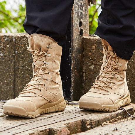Raven Supply Summer Tactical Desert Combat Boots in Black