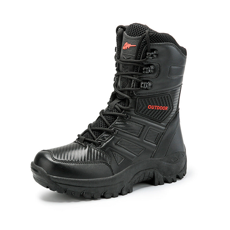 Raven Supply Tactical Combat Boots in Black, alternate view 5