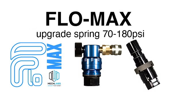 MechLabs FLO-MAX upgrade spring for compatible airsoft HPA regulator setups