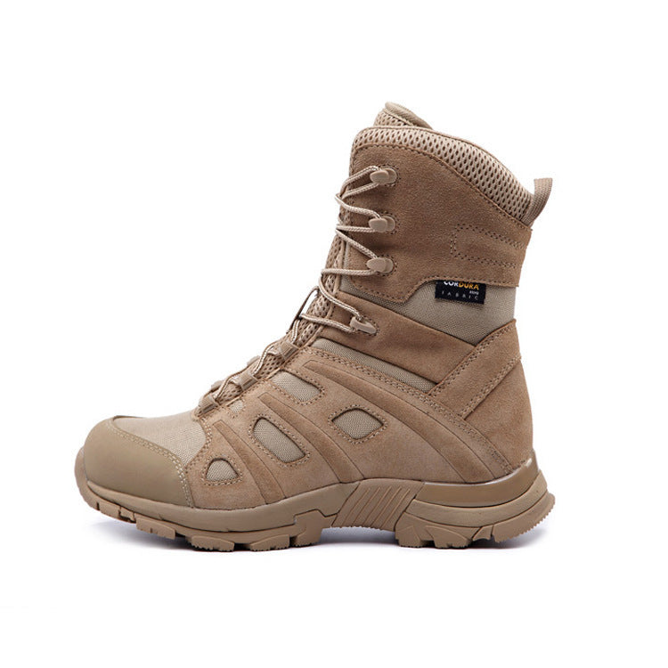 Raven Supply Black Leather Combat Boots in 7, alternate view 2