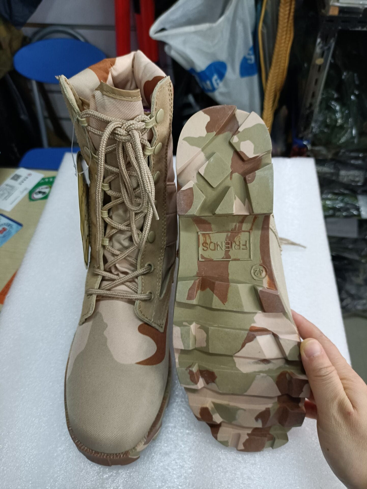 Raven Supply USMC-Style Combat Boots in Blue, alternate view 5