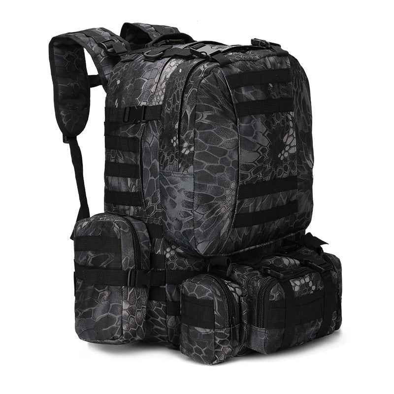 Raven Supply Camouflage Tactical Backpack in Crepe green, alternate view 13