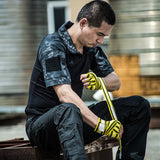 Raven Supply American Tactical Polo Shirt in Black, alternate view 3