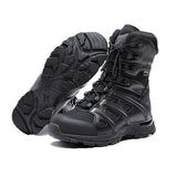 Raven Supply Black Leather Combat Boots in 9, alternate view 4