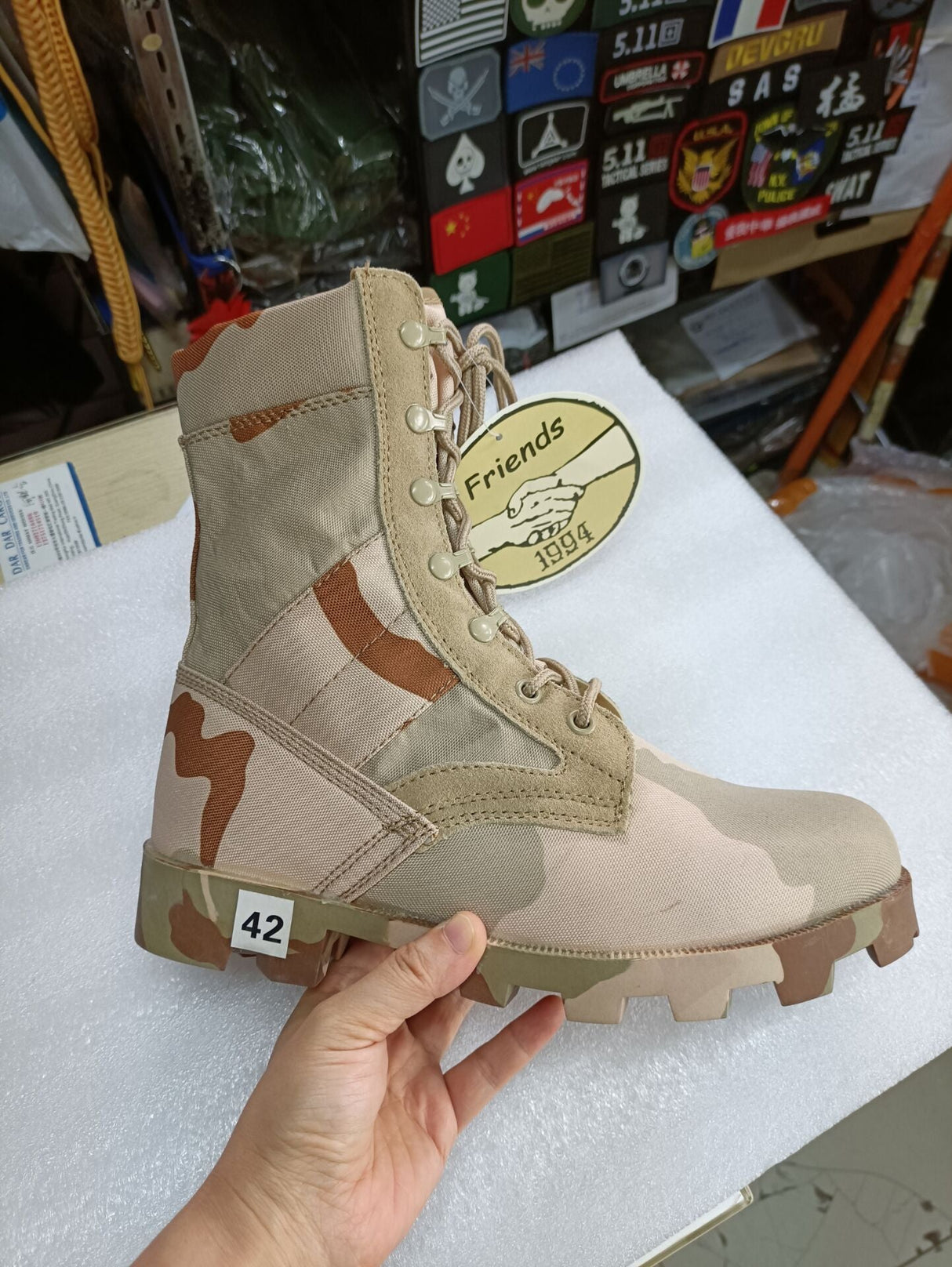 Raven Supply USMC-Style Combat Boots in Blue, alternate view 7