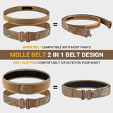 Raven Supply MOLLE Battle Belt with Quick-Release Buckle in CP, alternate view 4