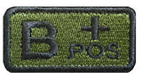 Embroidered Tactical Blood Type Patch Essential Velcro ID for First Responders, No.4, alternate view 12