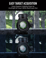 Pinty Nova 1x40mm 4MOA Red GreenDot Sight, alternate view 4
