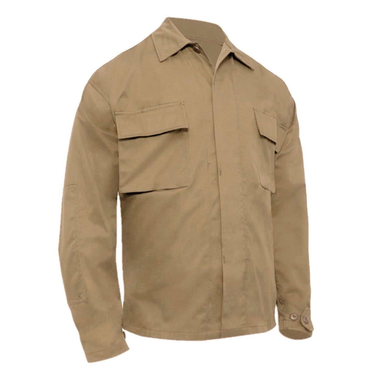 Poly Cotton Twill Long Sleeve Tactical Shirt in Black, alternate view 8