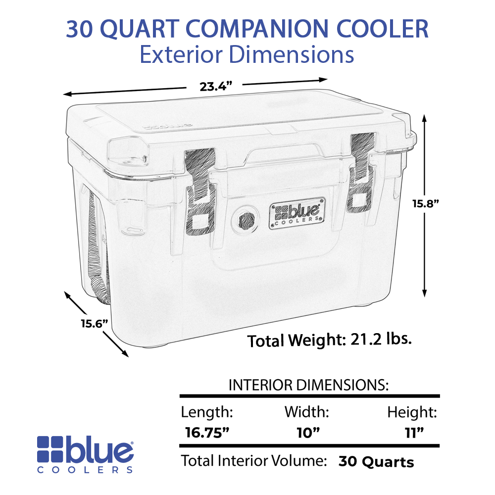 Cooler Roto-Moldado Série Companion de 30 Quartos