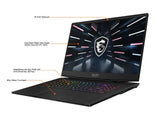 GS Series - 17.3" 240 Hz - Intel Core i7 12th Gen 12700H (2.30GHz) - GeForce RTX 3080 Ti Laptop GPU - 32 GB DDR5 - 1TB NVMe SSD - Windows 11 Pro 64-bit - Gaming Laptop (Stealth GS77 12UHS-083 ) - HR Tactical Innovations