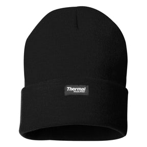 Thermal Insulated Watch Cap in Black