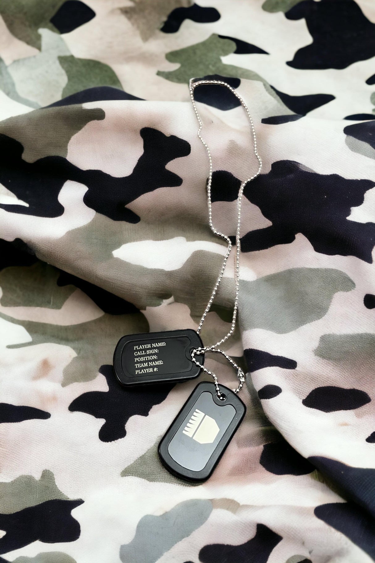 HRTI Custom Dog Tag with Silencers