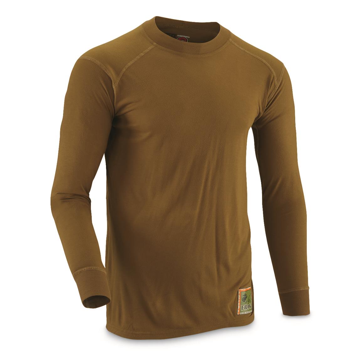 GI USMC FROG Thermal Top, XL - Quantity Packs in Sand