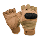 Guantes tácticos de medio dedo con nudillos duros