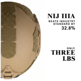 ATE® GEN2 Ballistisk Hjälm | NIJ IIIA Högskuren – Hard Head Veterans
