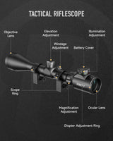 Pinty Nova 3-9x40 SFP Rifle Scope GEN II in Mildot, alternate view 2