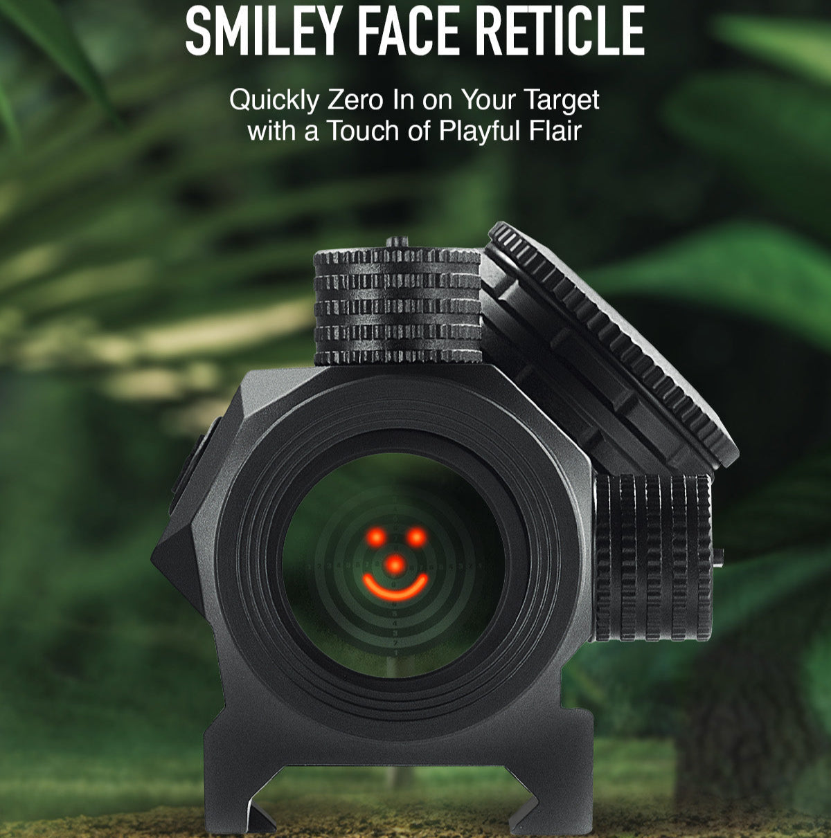 Pinty Nova Smiley Face 2MOA Red Dot Sight, alternate view 3