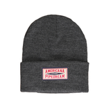 The AP Knit Beanie - Acrylic in Gray Heather, alternate view 3