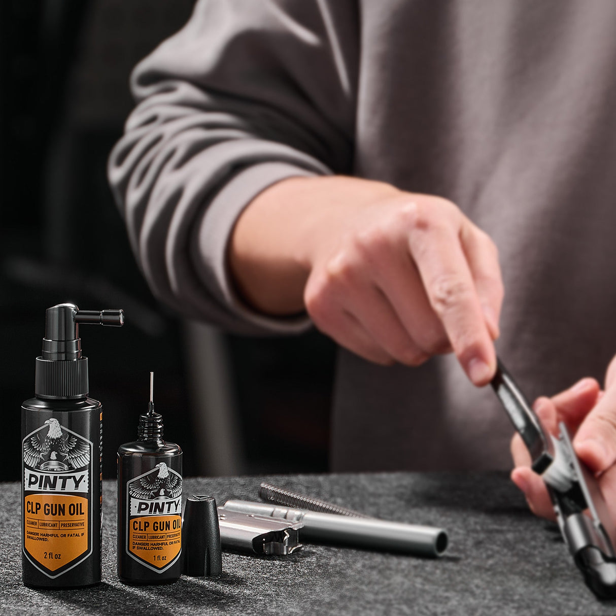 CLP Gun Oil Combo Cleaner Kit with 2 fl oz Fine Mist Sprayer & 1 fl oz Needle Oiler, alternate view 3