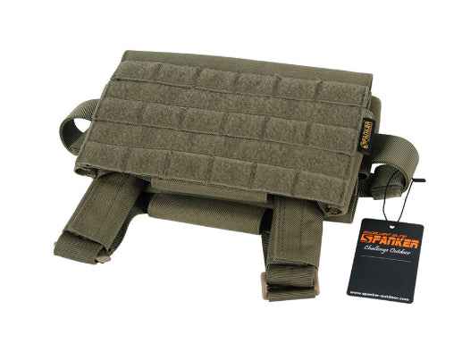 Tactical Vest with Insertable Body Armor Lightweight Vest in Smoky Green, alternate view 2