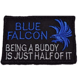 Blue Falcon - 2x3 Patch in Black