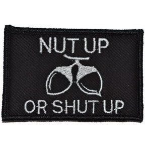 Tactical Gear Junkie Nut Up or Shut Up 2x3 Patch in Black