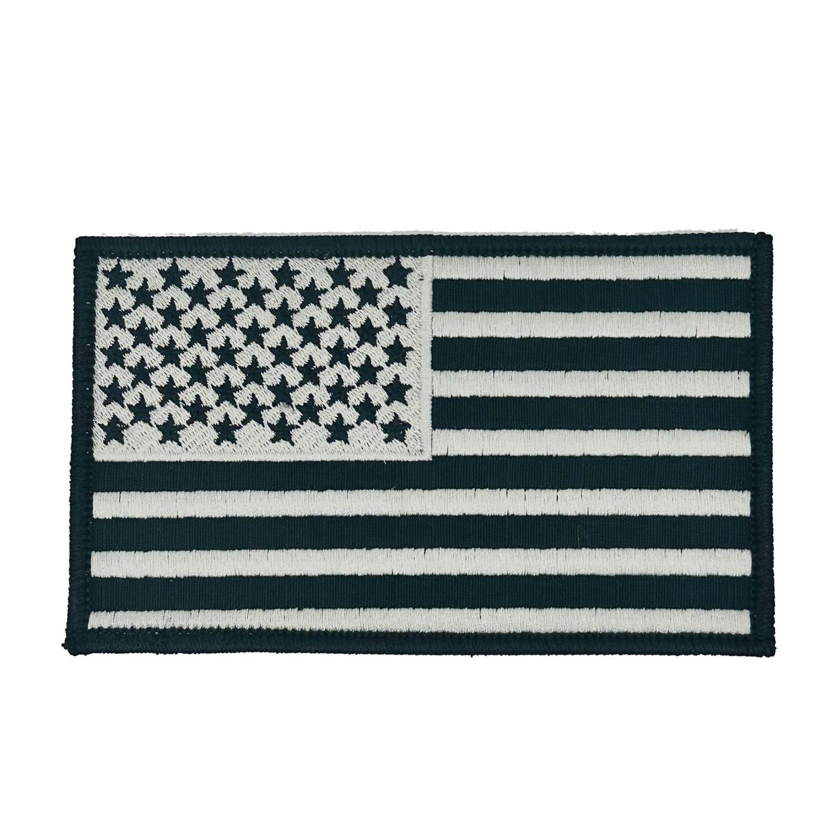 Large US Flag - 3x5 Patch - Multiple Colors in Black, alternate view 5