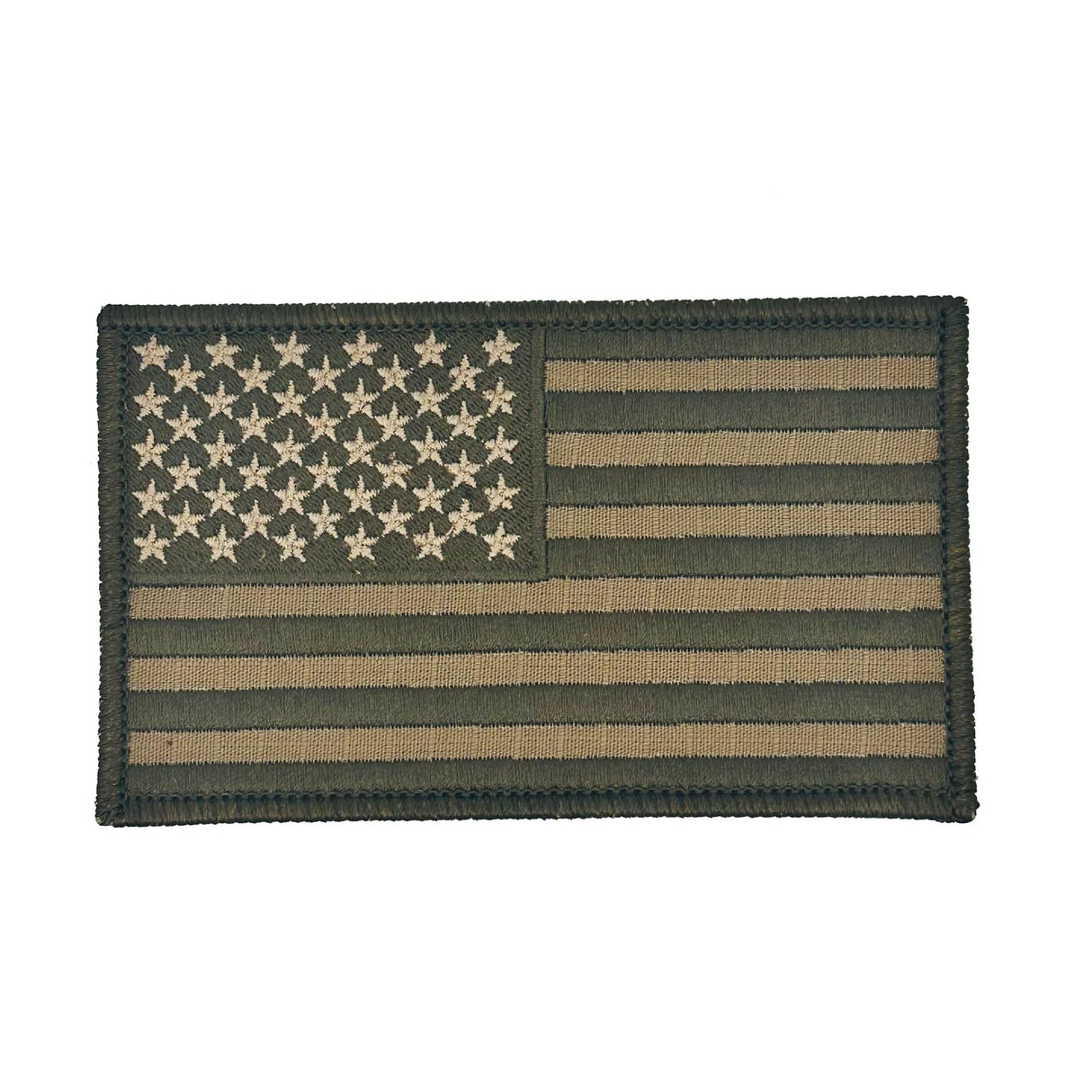 Large US Flag - 3x5 Patch - Multiple Colors in Coyote Brown, alternate view 3
