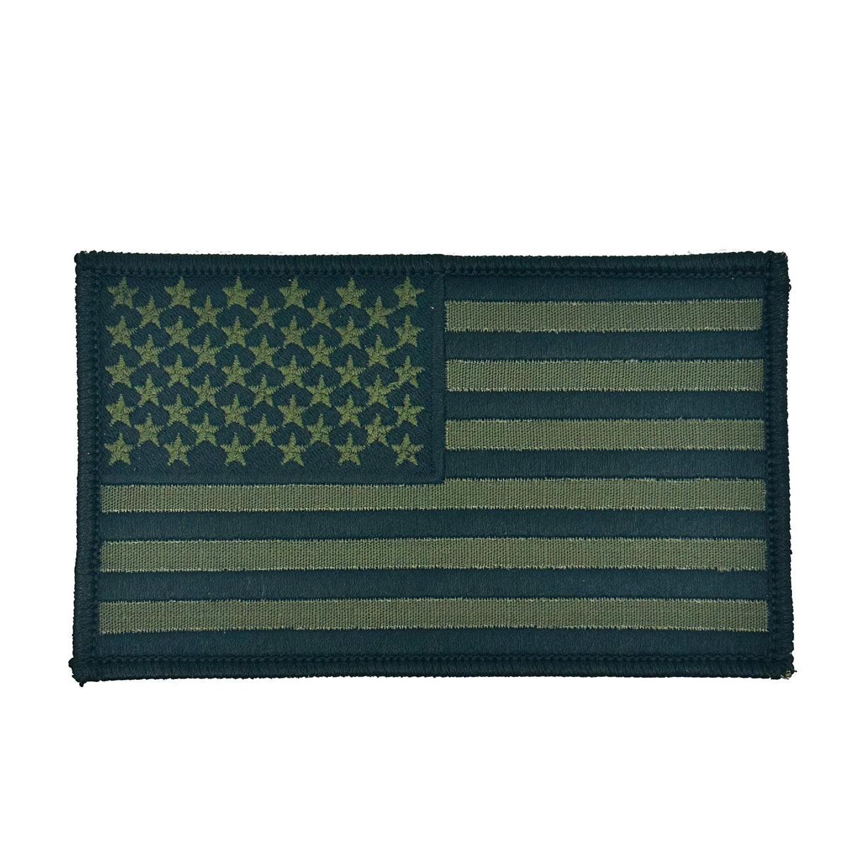 Large US Flag - 3x5 Patch - Multiple Colors in Olive Drab, alternate view 2