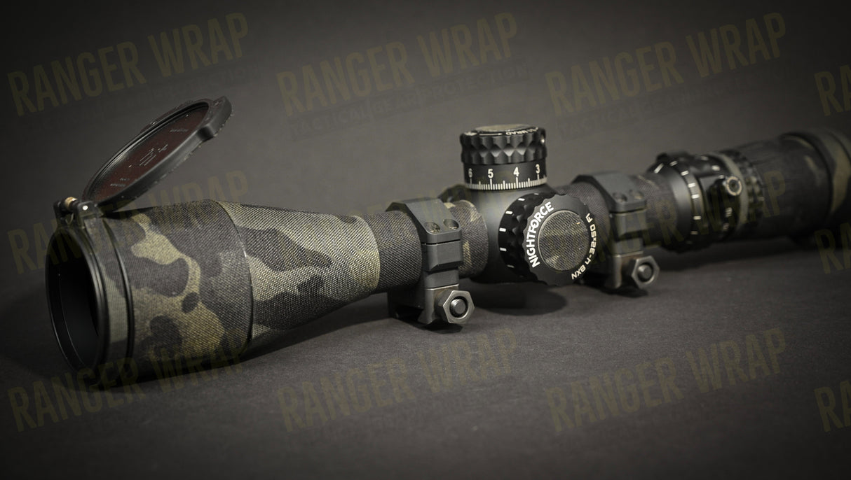 Nightforce NX8 - 4-32x50mm F1 - Optic Wrap in Cordura Fabric in Desert Tiger Stripe, alternate view 4