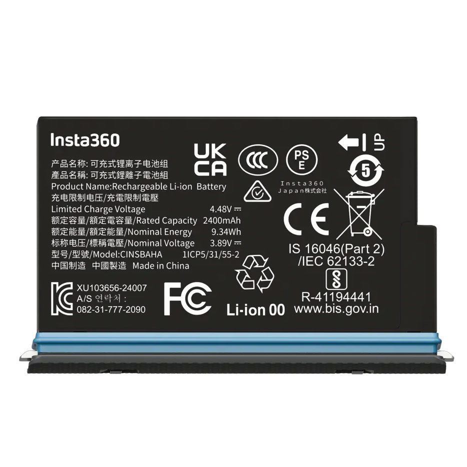 Insta360 X5 Replacement Battery with Case - 9.34Wh
