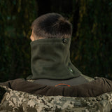M-Tac Elite Fleece Anatomical Neck Gaiter in Dark Olive, alternate view 10