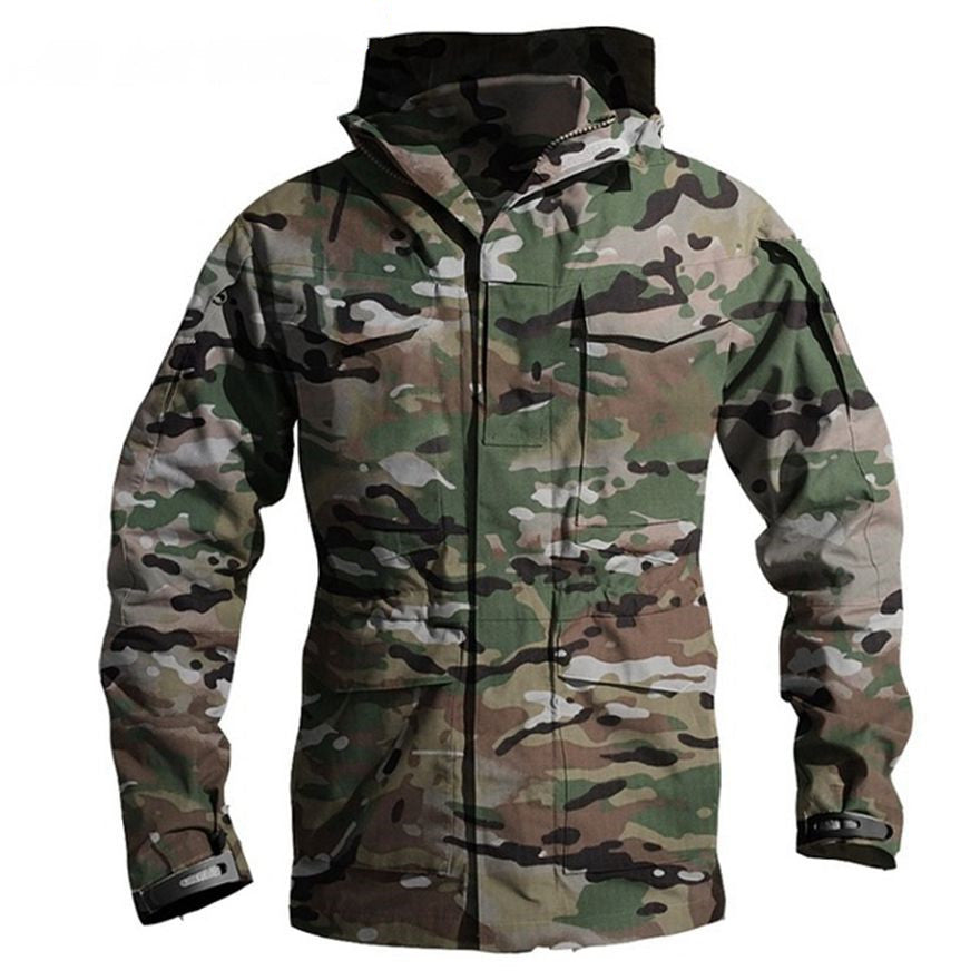 Raven Supply Men's Tactical Windbreaker Jacket in Black, alternate view 6