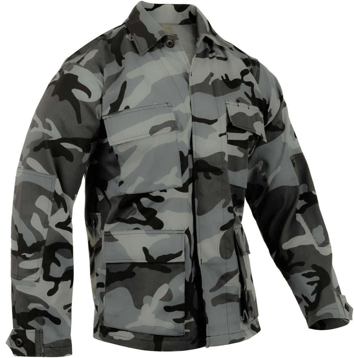 Mil Spec. Ripstop Cotton BDU Shirt in Black, alternate view 6