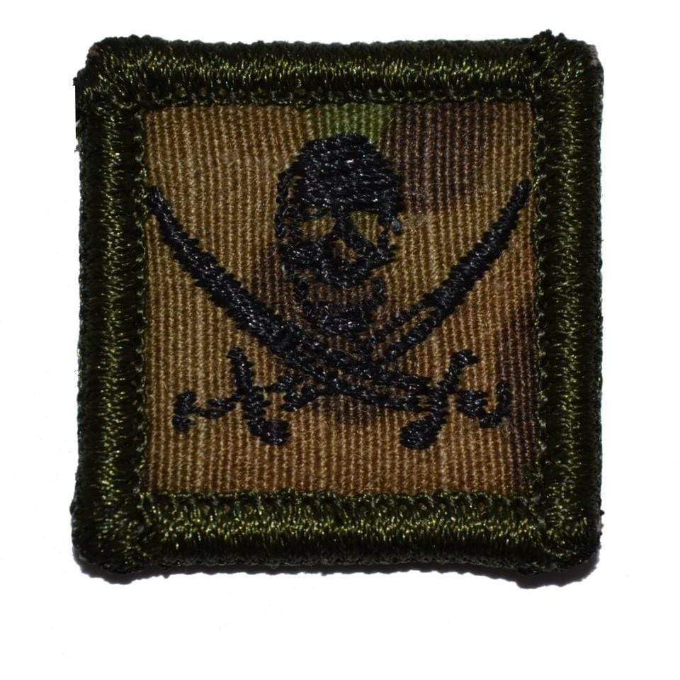 Tactical Gear Junkie Pirate Jolly Roger 1x1 Patch in MultiCam, alternate view 6