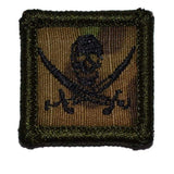 Tactical Gear Junkie Pirate Jolly Roger 1x1 Patch in MultiCam, alternate view 6