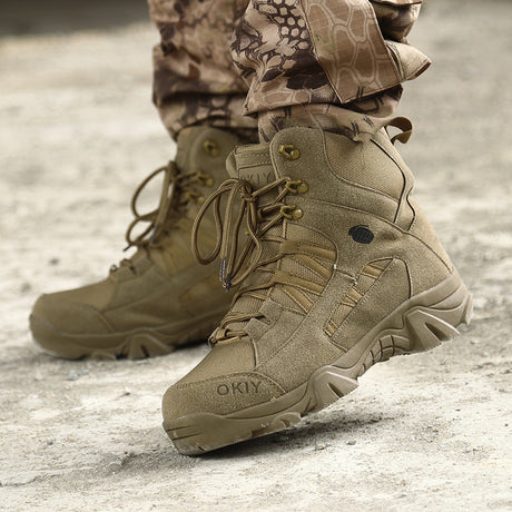 Raven Supply Non-Slip Outdoor Tactical Boots in Sand color