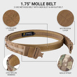 Raven Supply MOLLE Battle Belt with Quick-Release Buckle in Brown, alternate view 4
