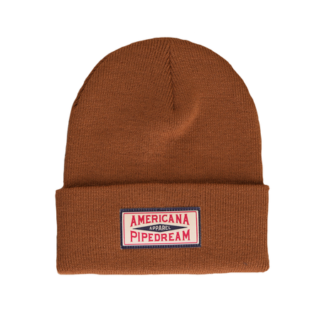 The AP Knit Beanie - Acrylic in Navy Blue, alternate view 2