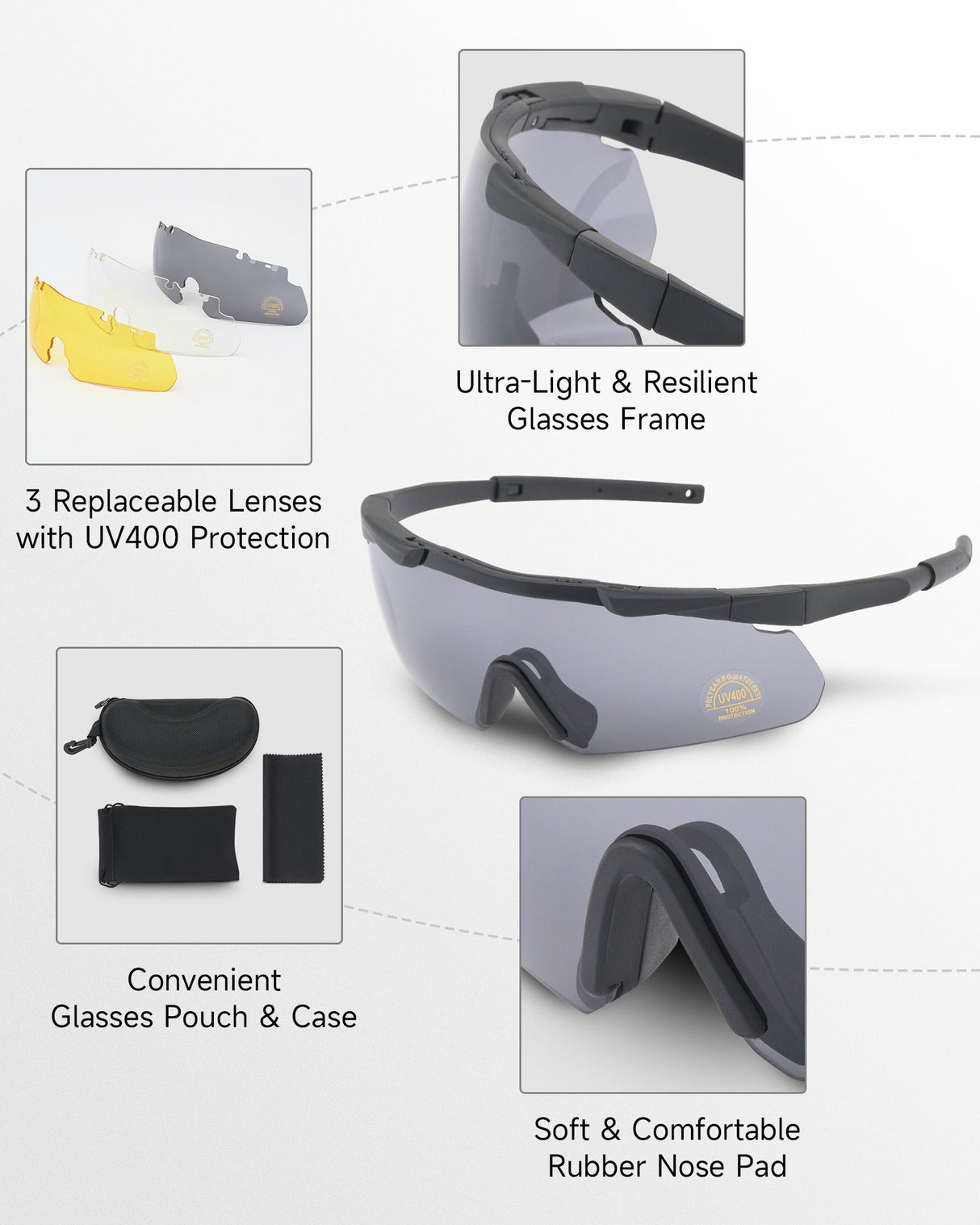 BJ Type Tactical Goggles detailing
