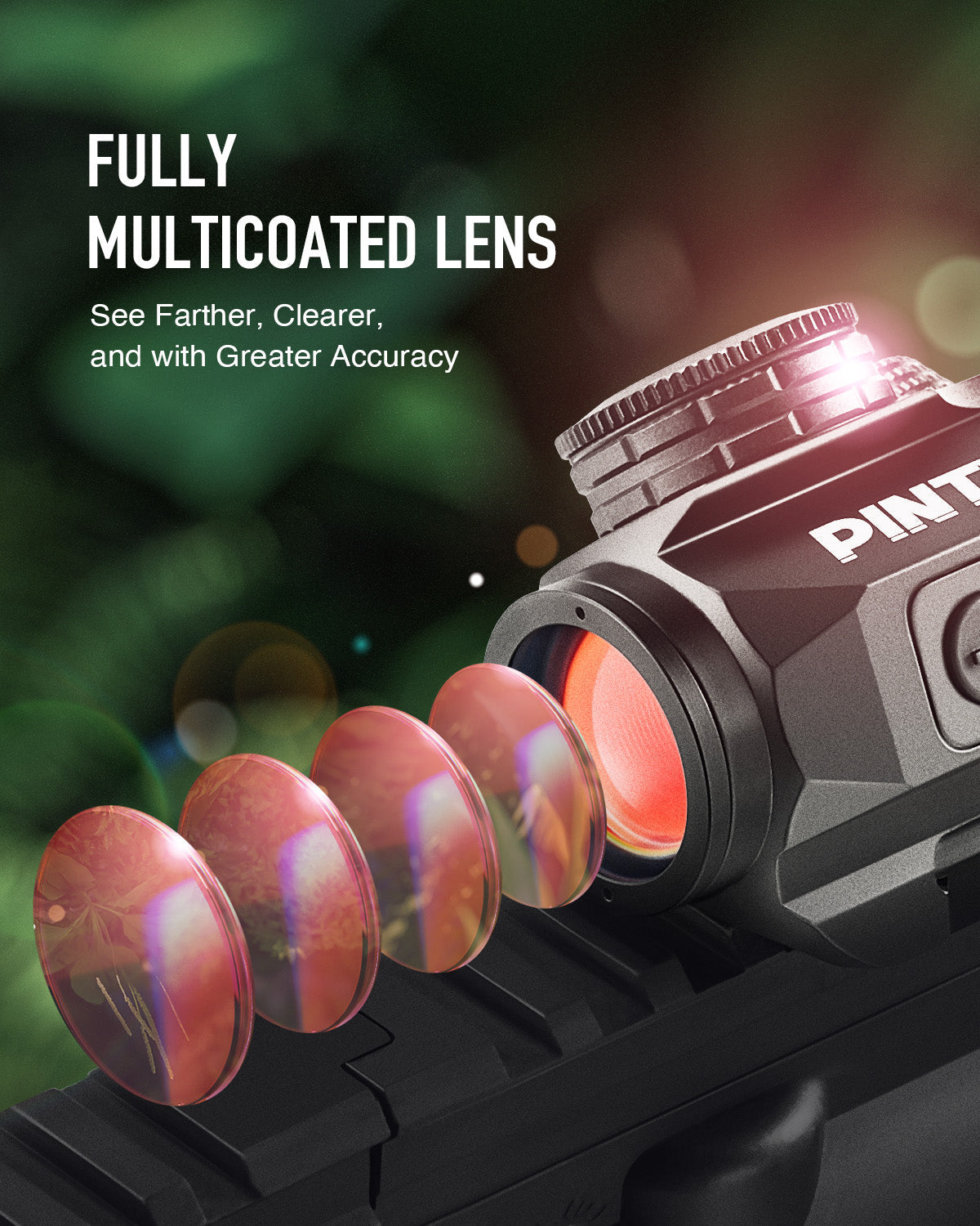 Pinty Nova Smiley Face 2MOA Red Dot Sight, alternate view 4